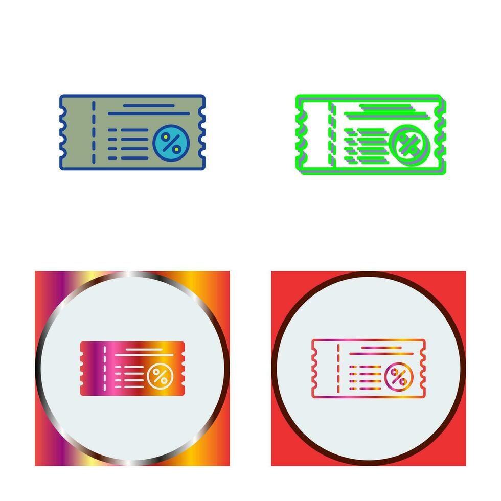 Voucher Vector Icon