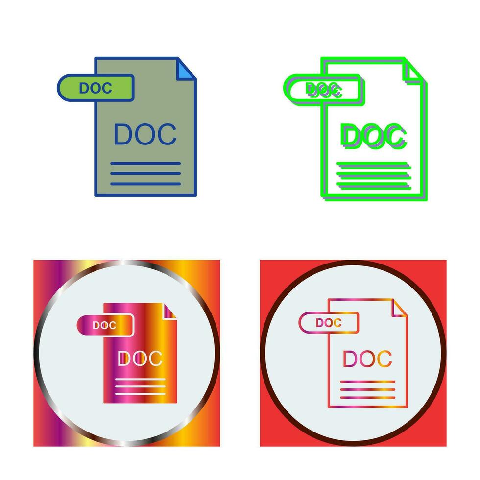 DOC Vector Icon