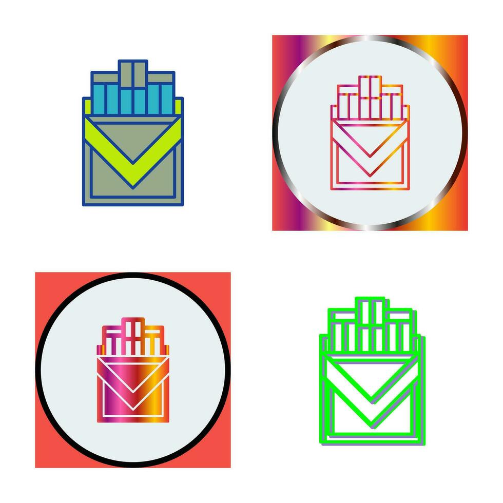 Cigarette Pack Vector Icon