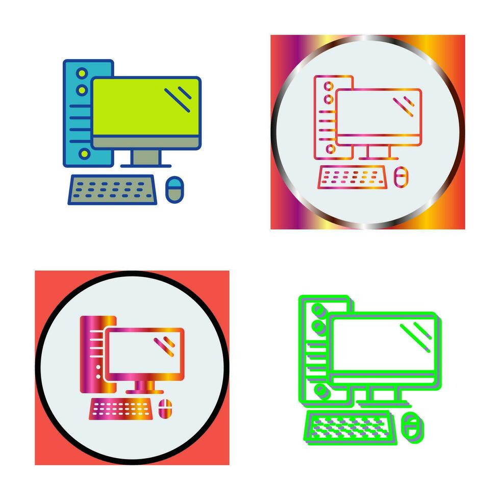 icono de vector de computadora