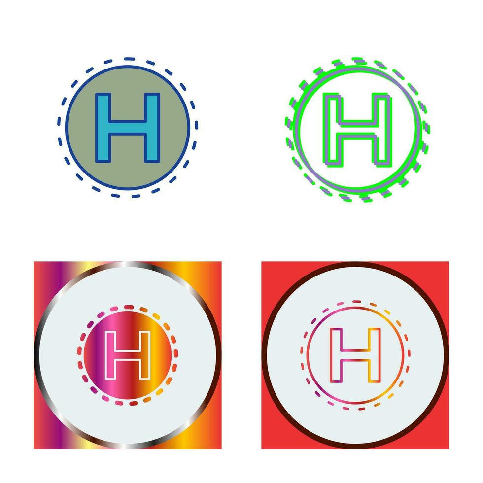 Helipad Vector Icon