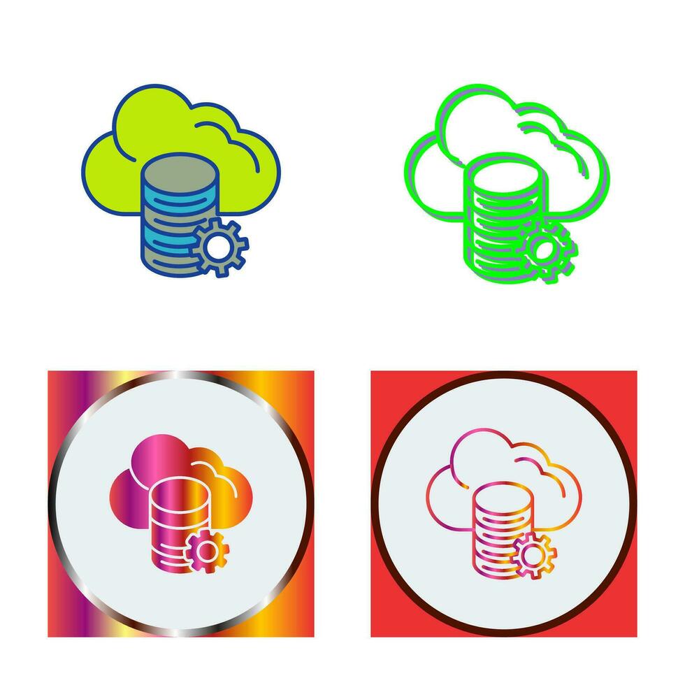 Cloud Data Vector Icon