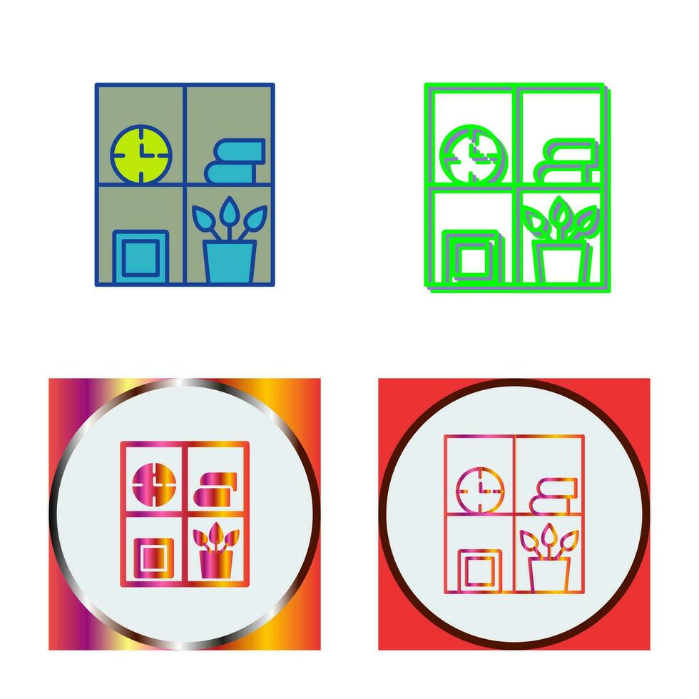 Bookshelf Vector Icon