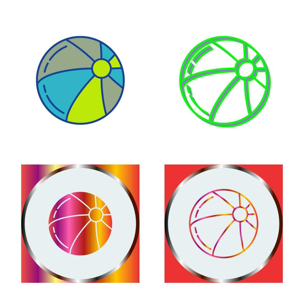 Beach Ball Vector Icon