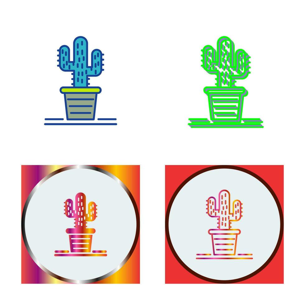 icono de vector de cactus