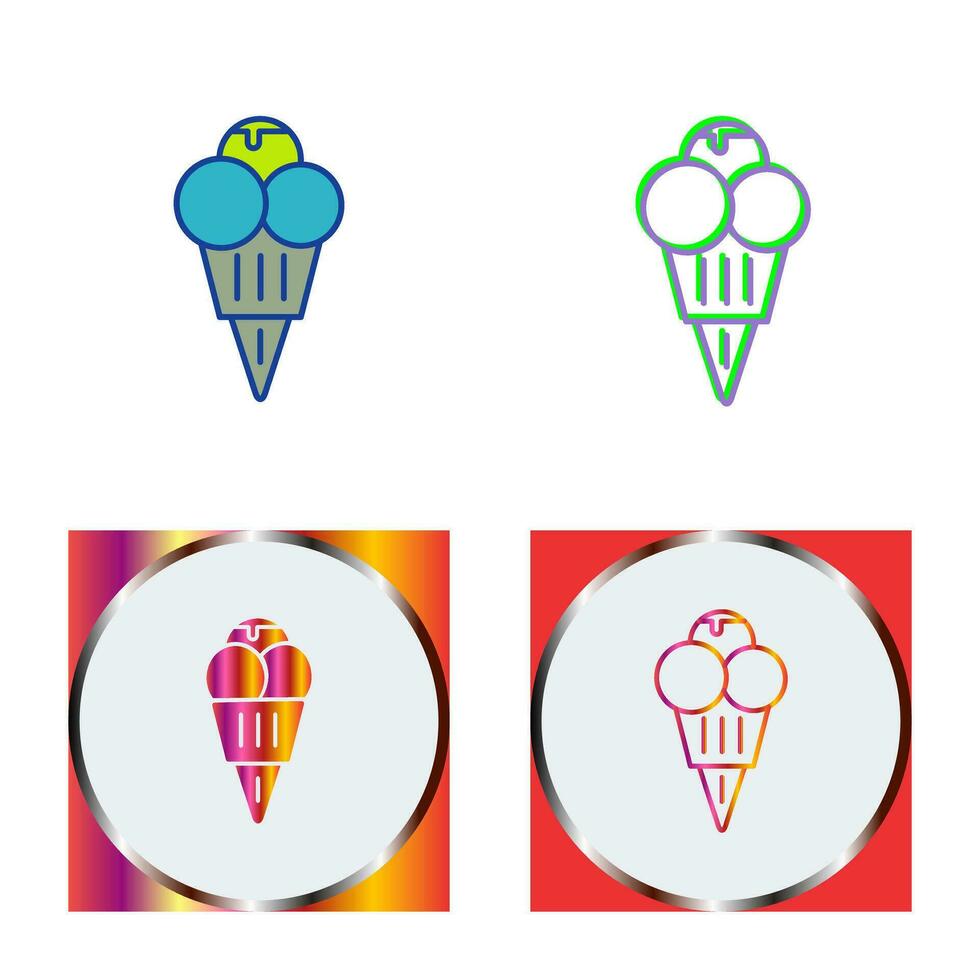 icono de vector de helado