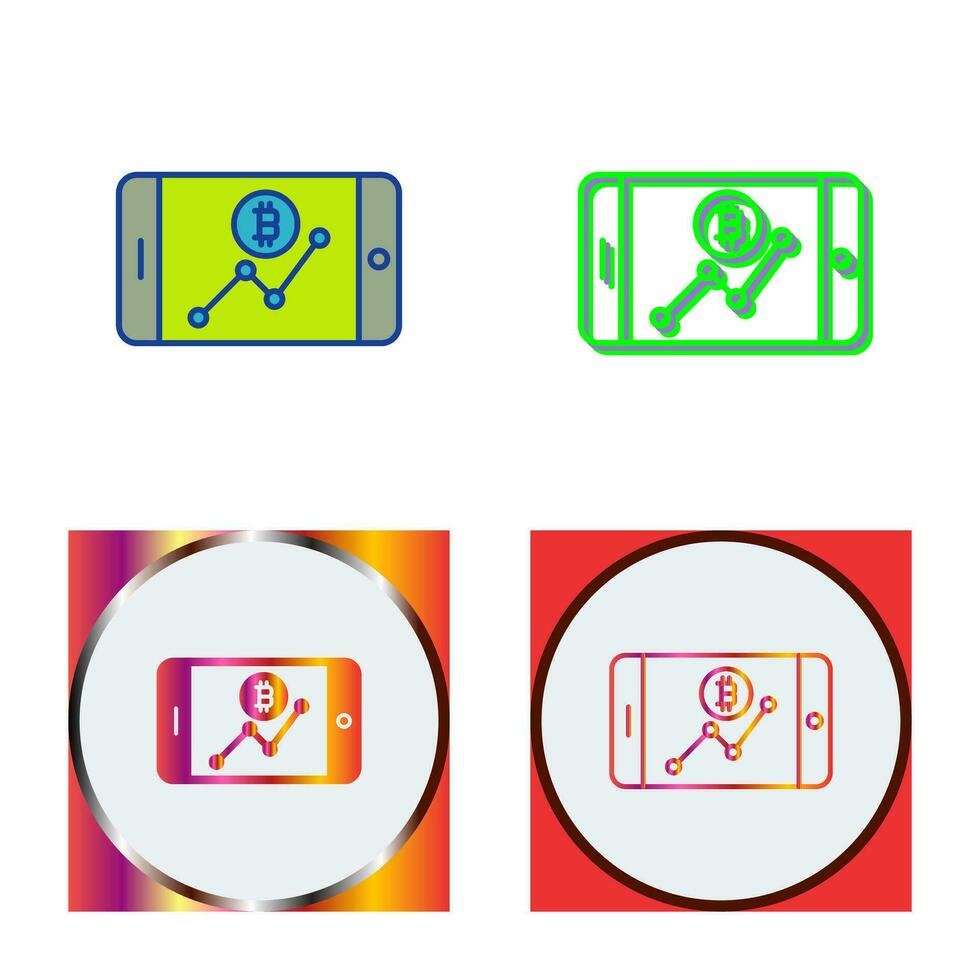 Line Chart Vector Icon