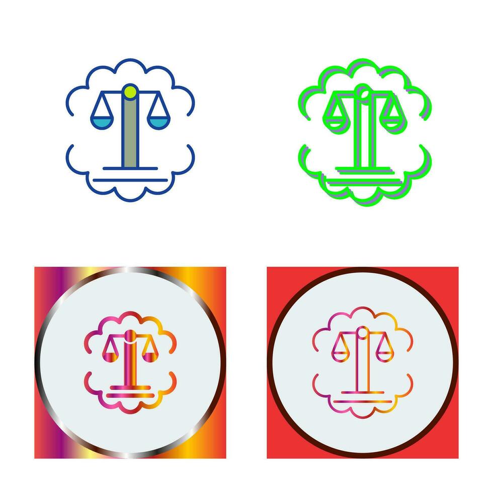 Justice Scale Vector Icon