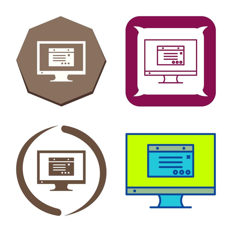 Unique Internet Ads Vector Icon