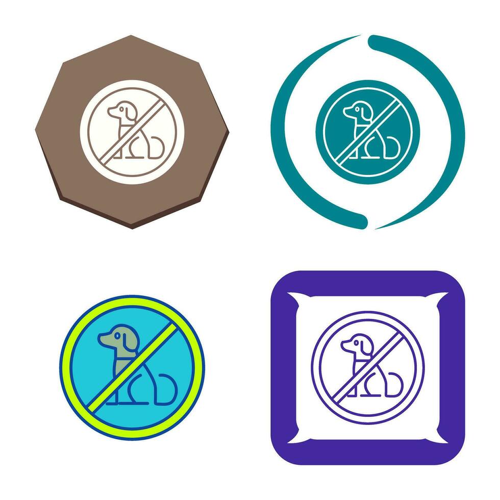 No Pets Vector Icon