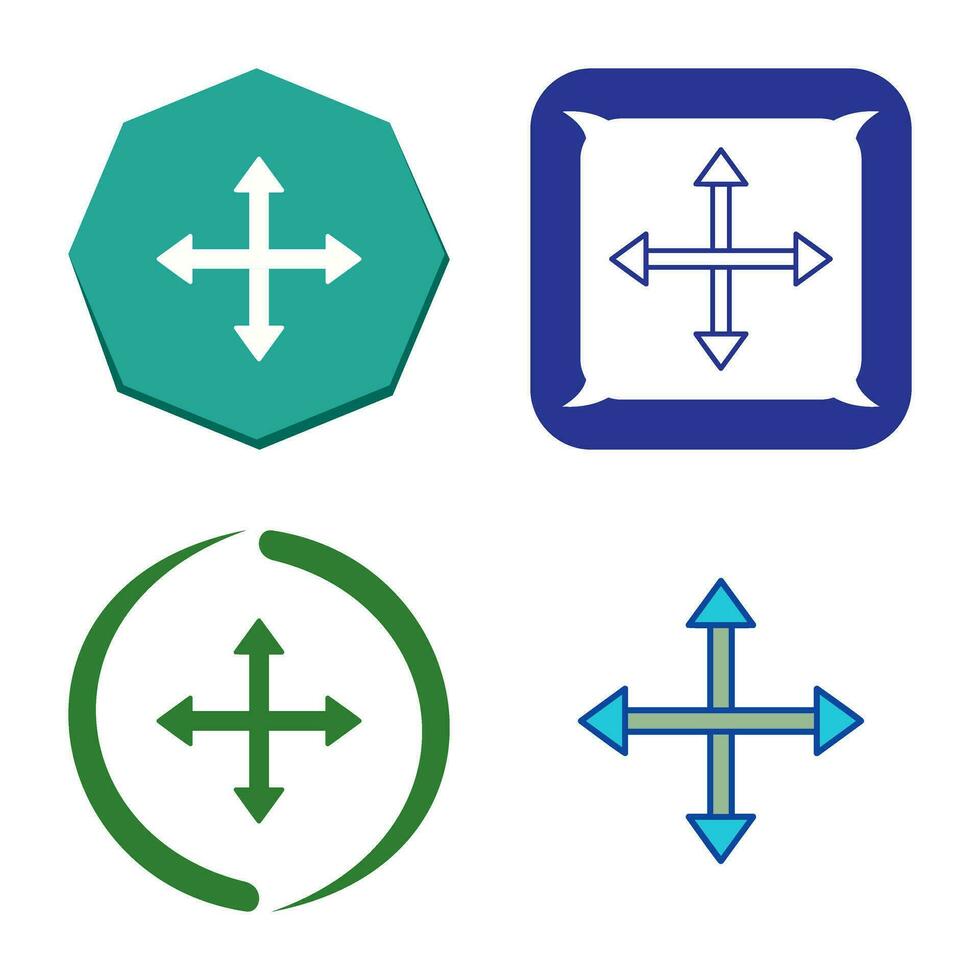 Unique Move Vector Icon
