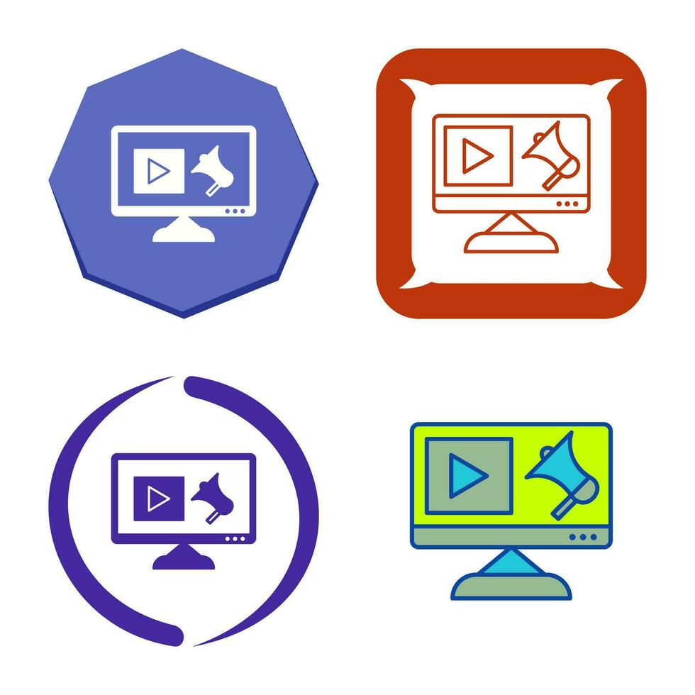 Unique Digital Marketing Vector Icon