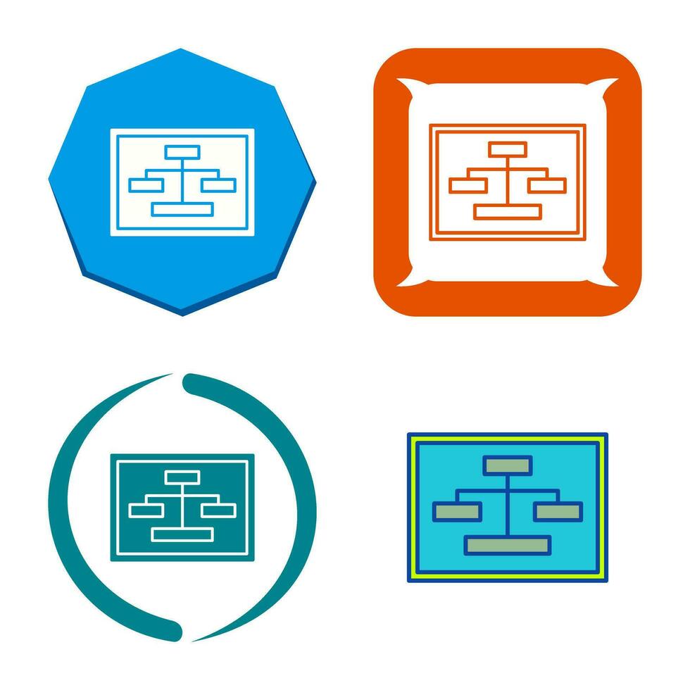 Unique Seo Structure Vector Icon