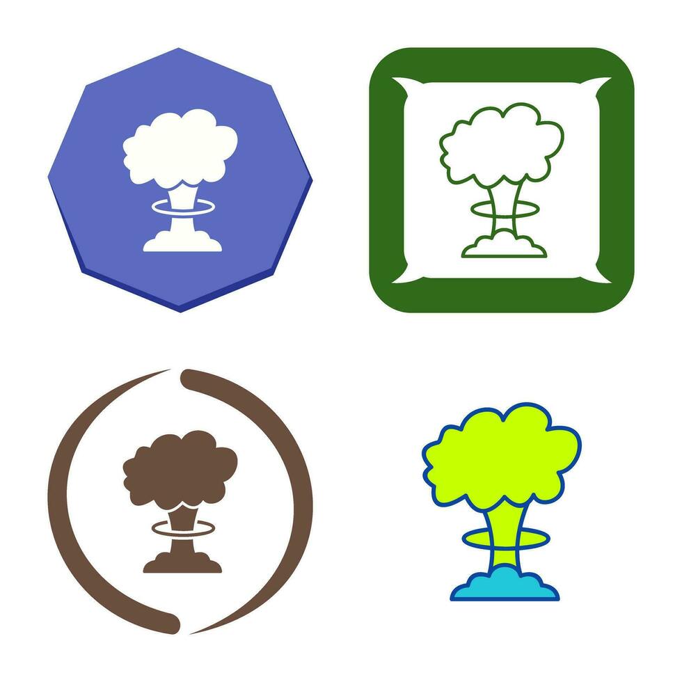 Unique Bomb Blast Vector Icon