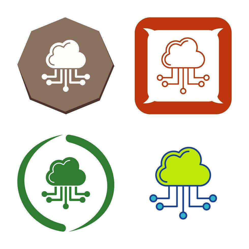 Cloud Computing Vector Icon