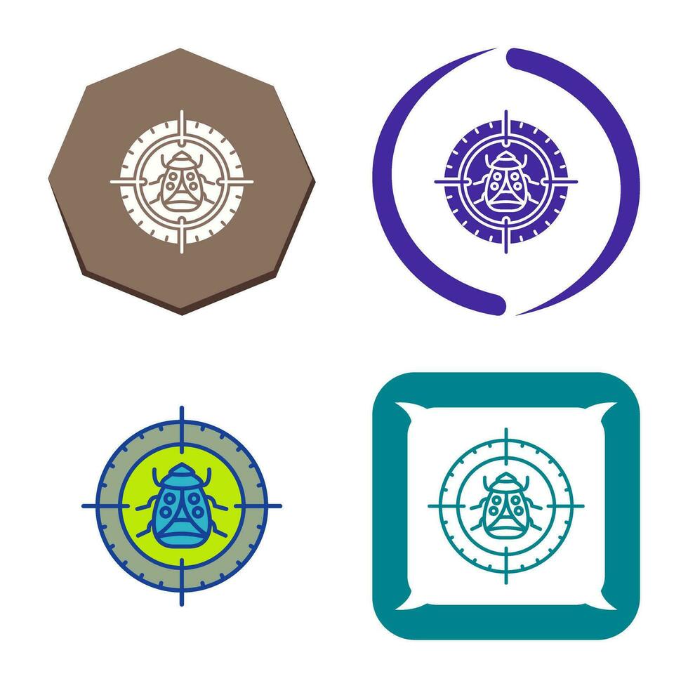 Bug Target Vector Icon