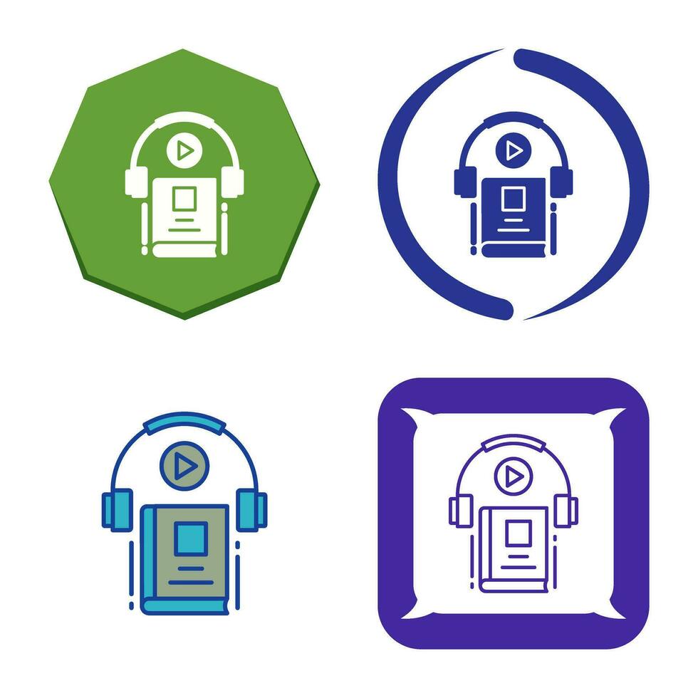 Audio Book Vector Icon