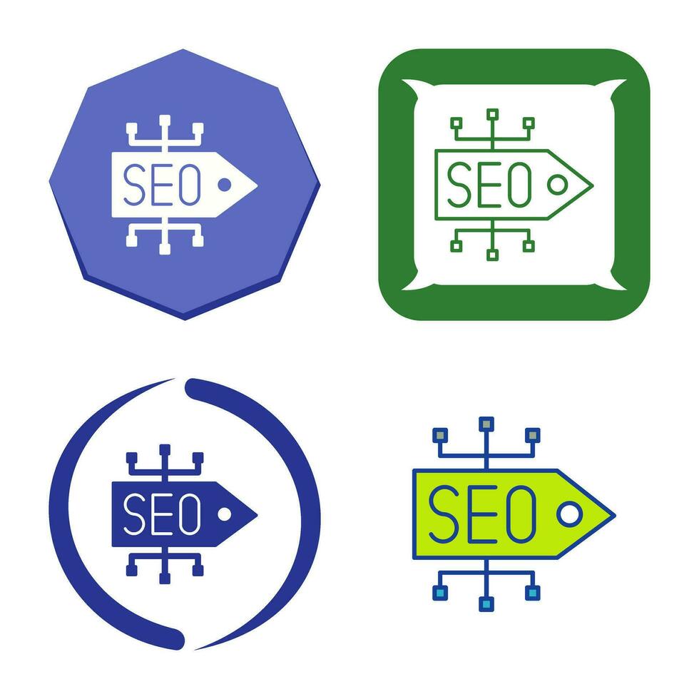 icono de vector de etiqueta seo