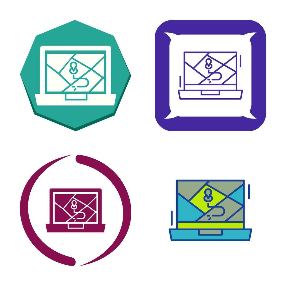 Google Map Vector Icon