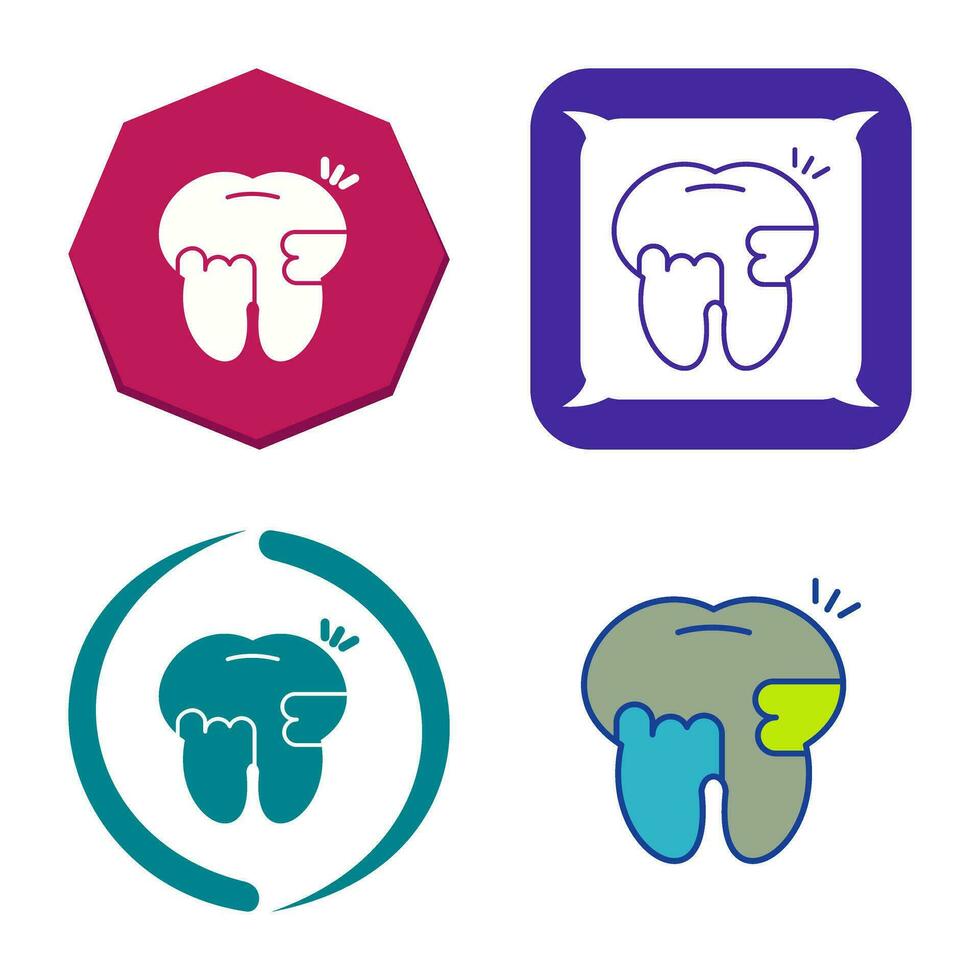 Toothache And Plaque Vector Icon