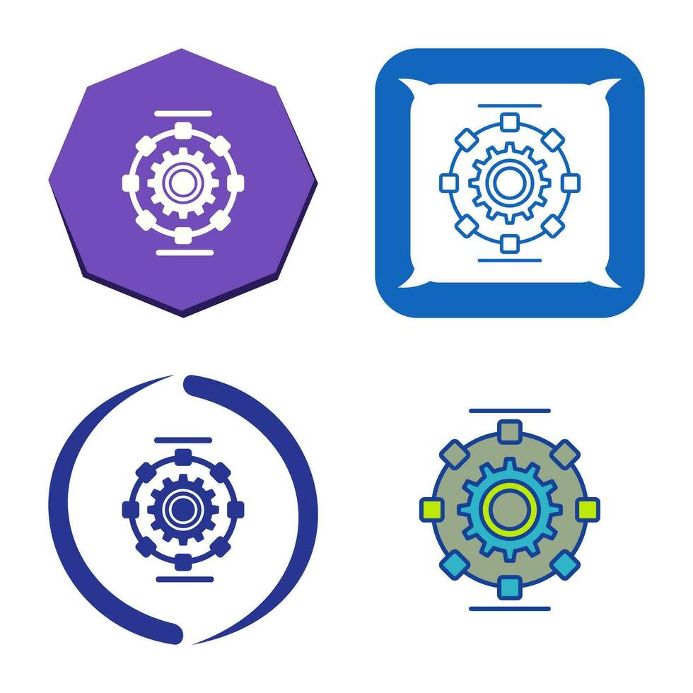 Automated Process Vector Icon