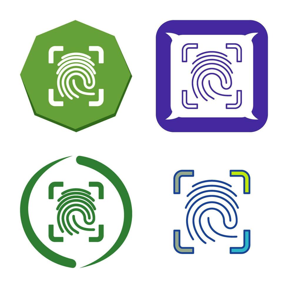Finger Print Vector Icon