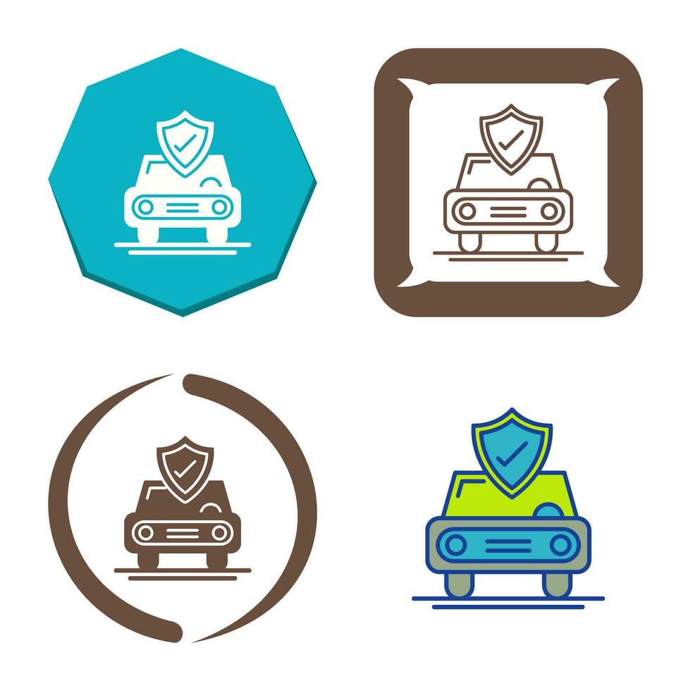 Car Protection Vector Icon