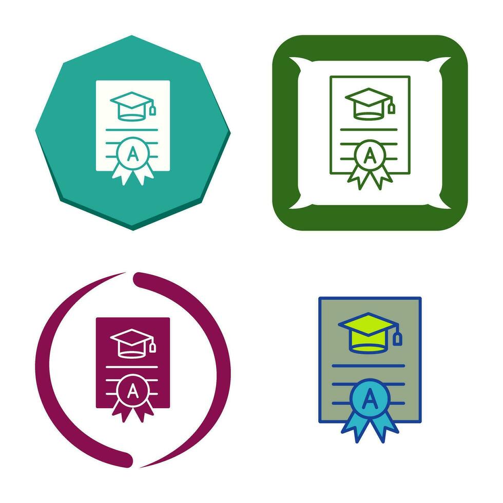 Report Card Vector Icon