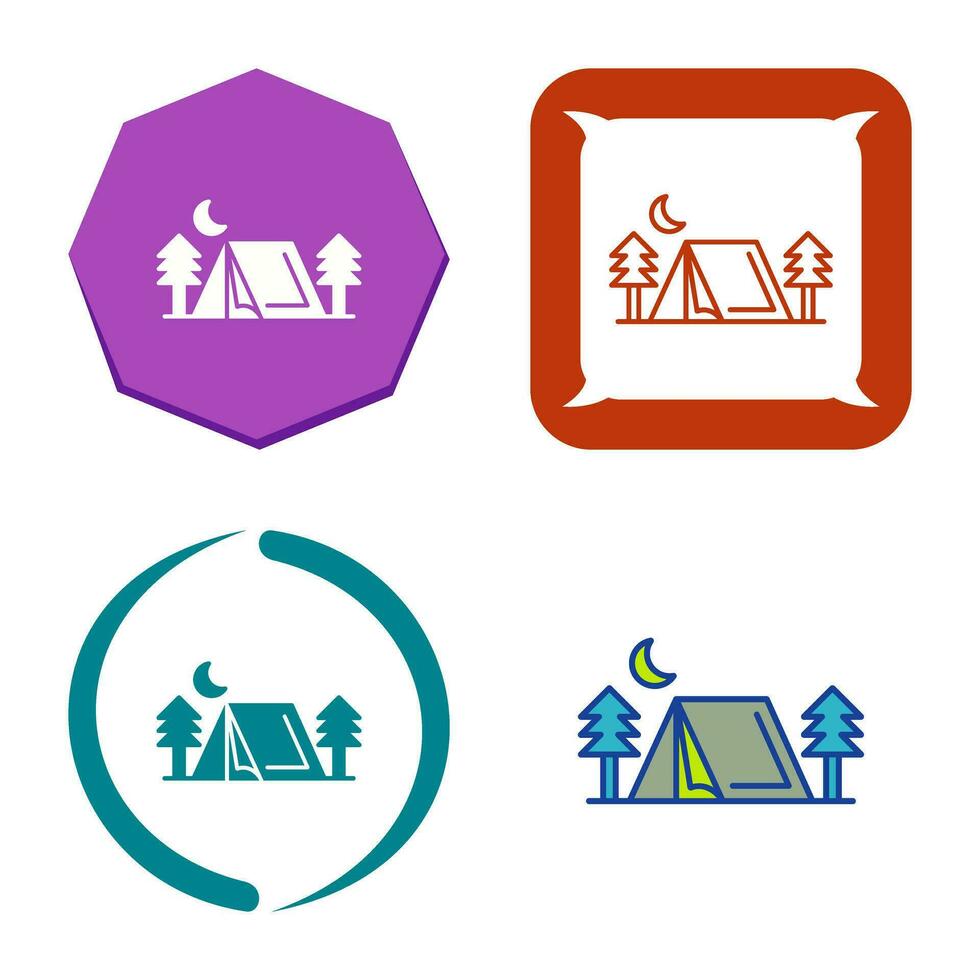 Tent Vector Icon