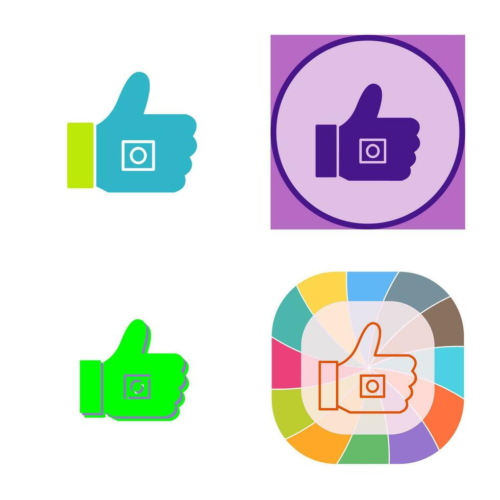 Unique Like Marketing Vector Icon
