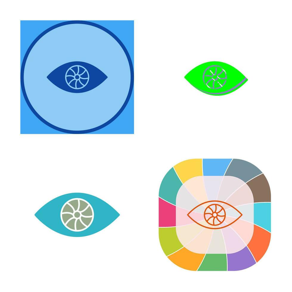 Unique Eye Vector Icon