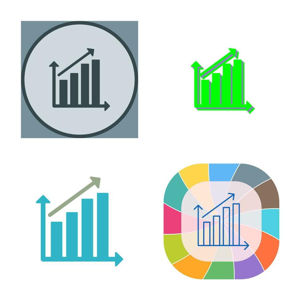 Rising Statistics Vector Icon