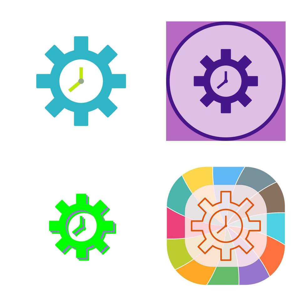 Unique Time Optimization Vector Icon