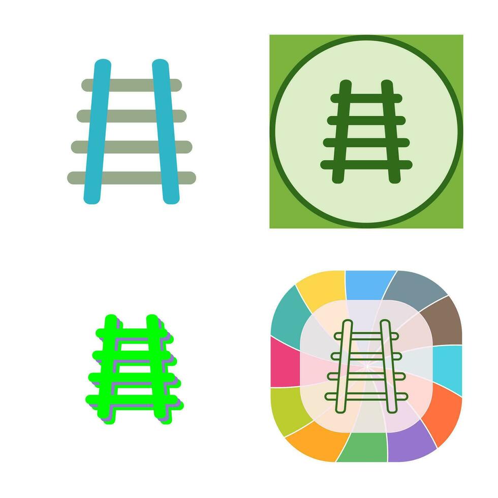 Train Tracks Vector Icon