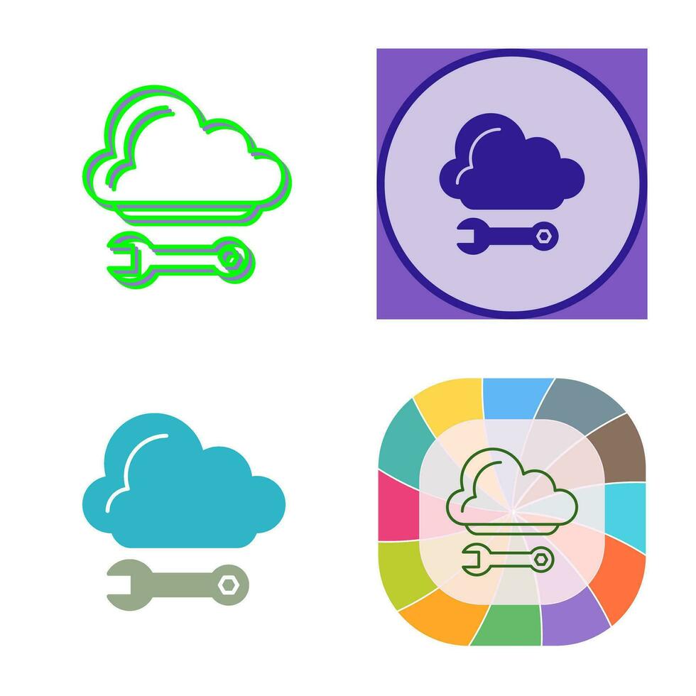 Cloud Computing Vector Icon