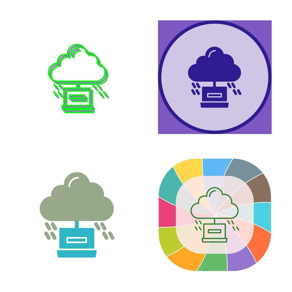 Cloud Computing Vector Icon