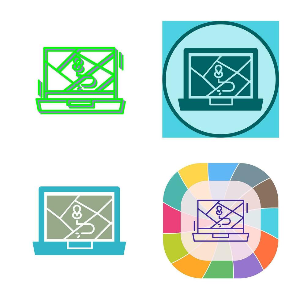 Google Map Vector Icon
