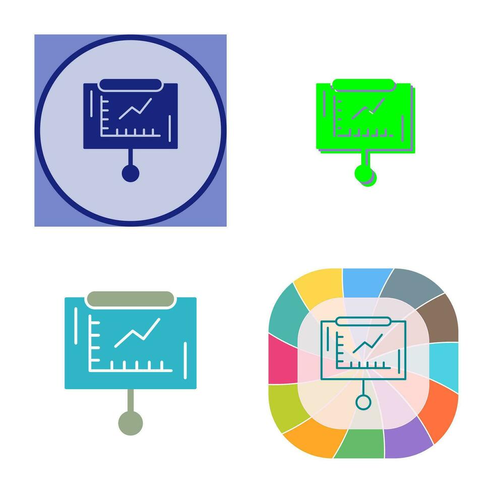 Line Graph Vector Icon