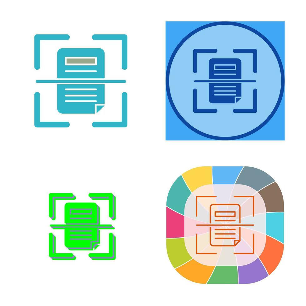 Scan Vector Icon