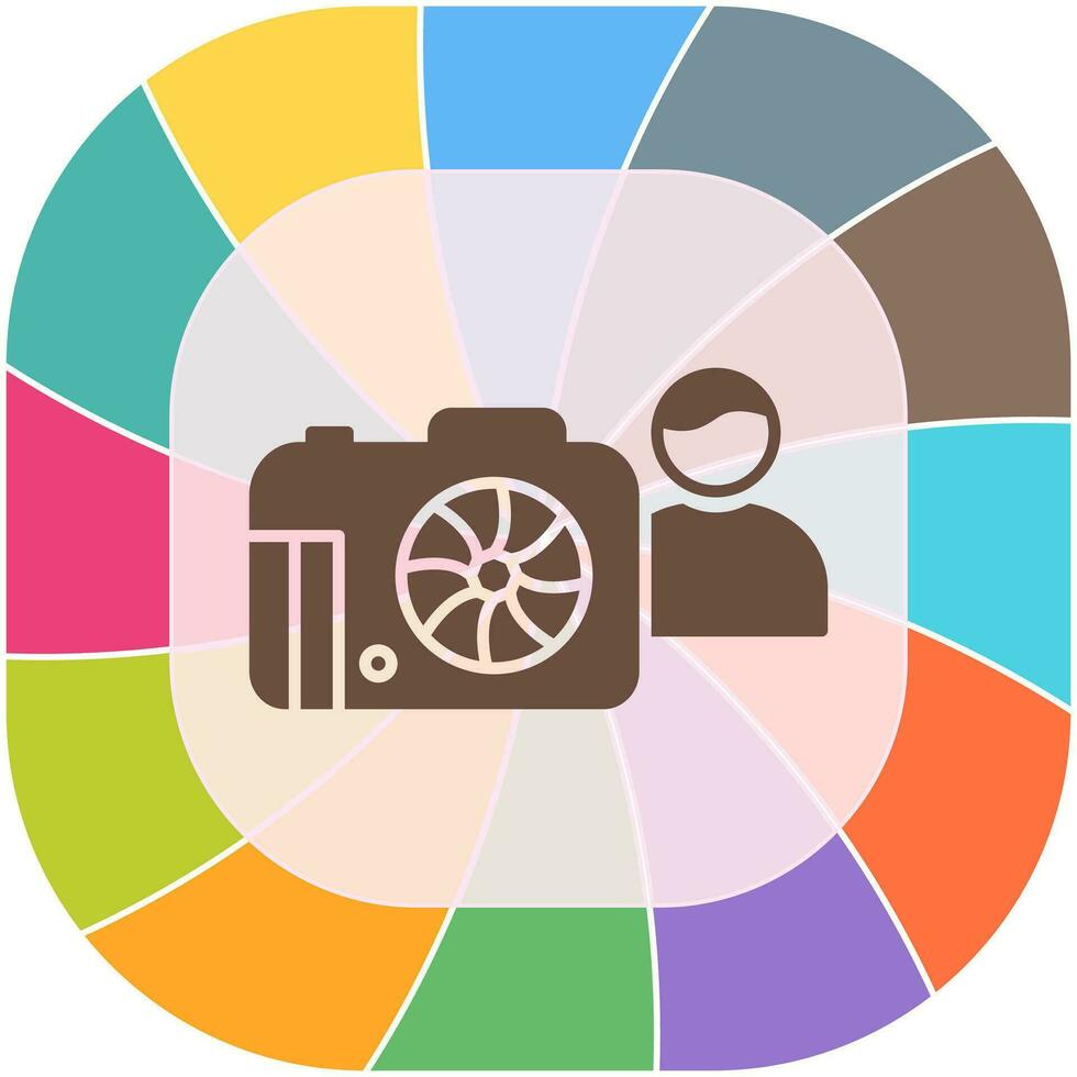 Unique Photographer Vector Icon