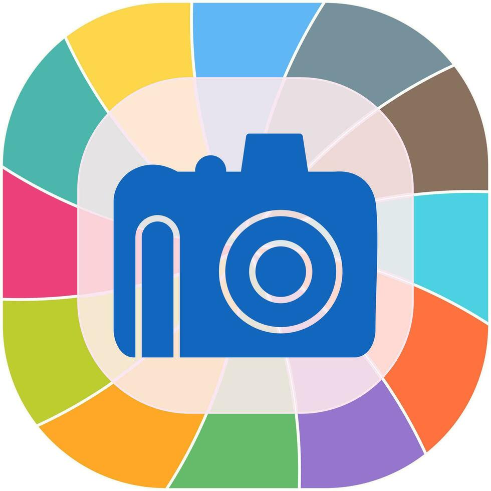 Unique DSLR Camera Vector Icon