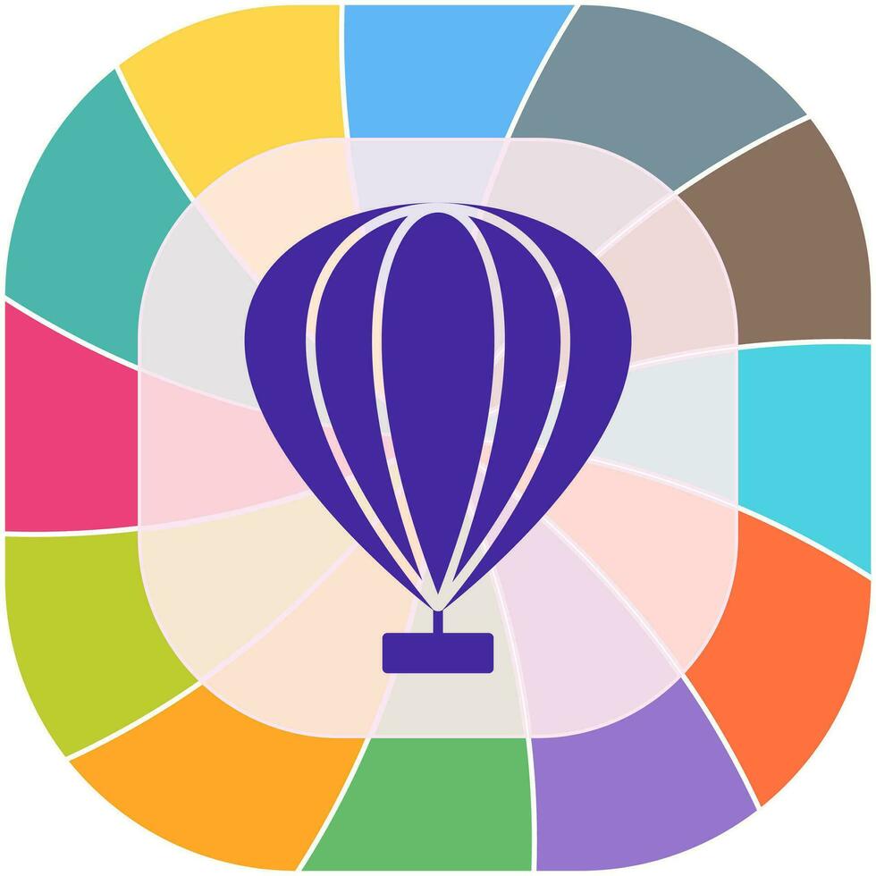 Hot Air Balloon Vector Icon