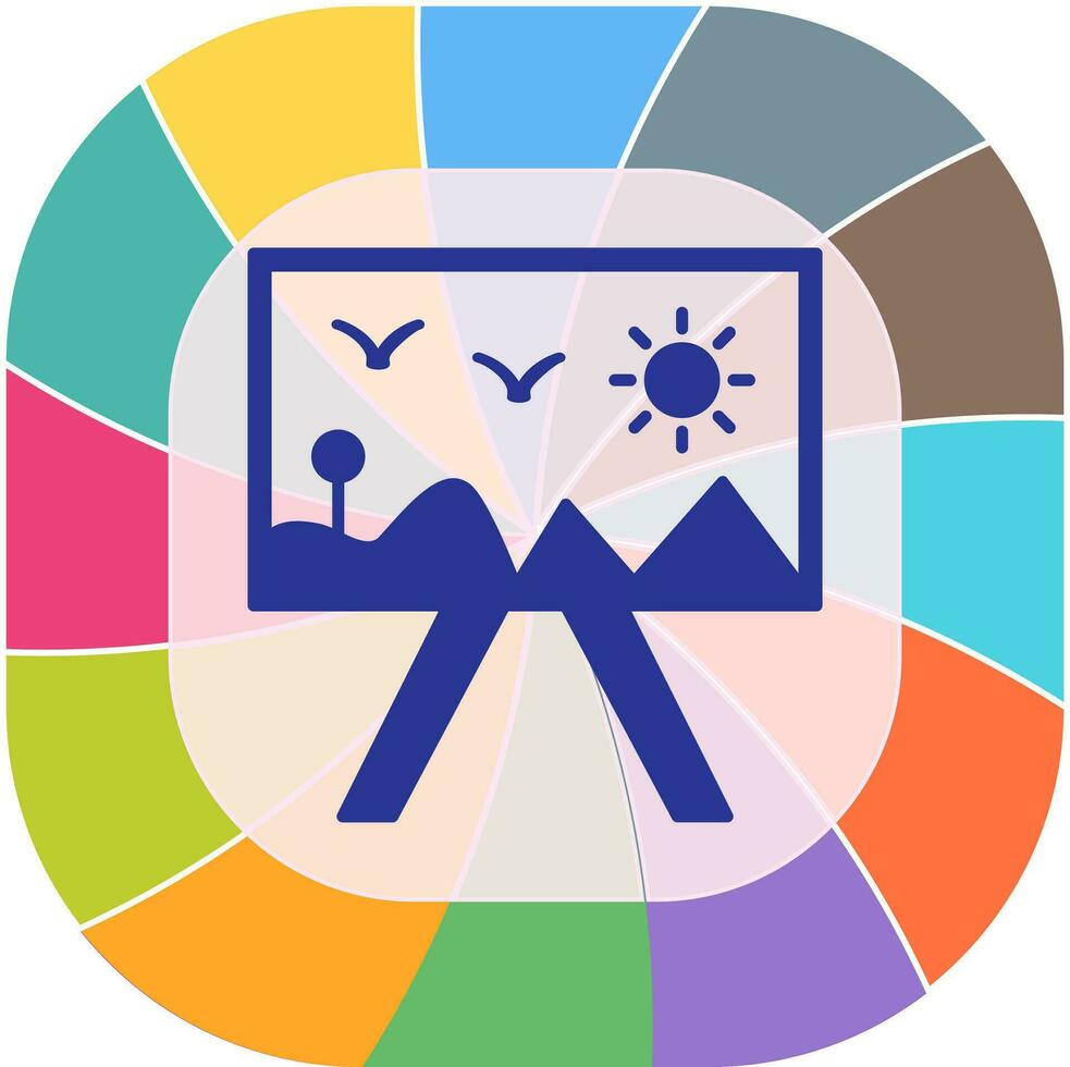 Painting of Canvass Vector Icon