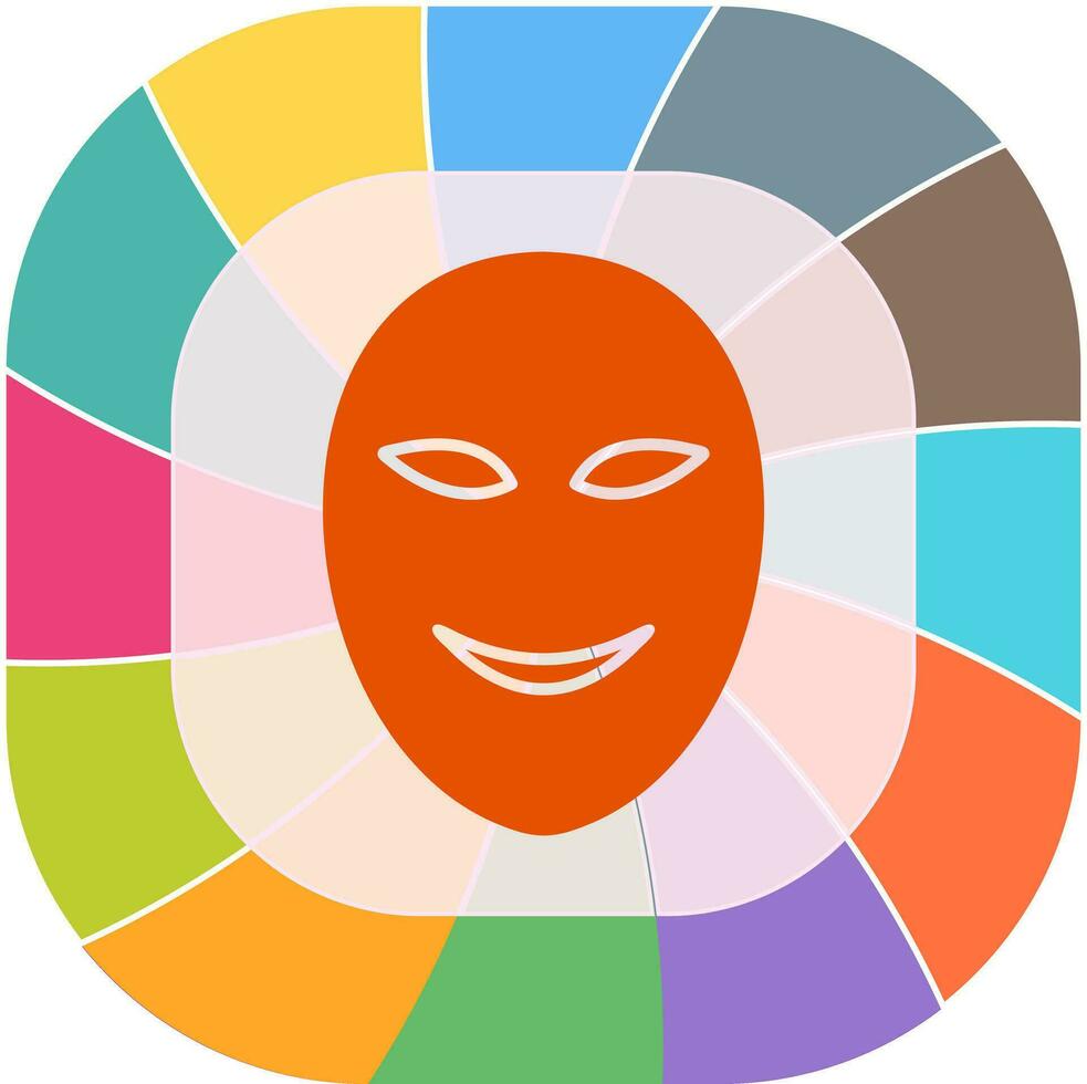 Ancient Face Mask Vector Icon