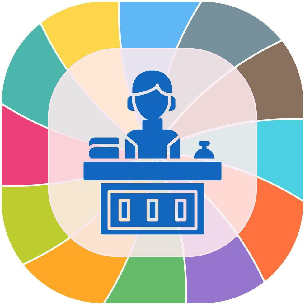 Office Reception Vector Icon