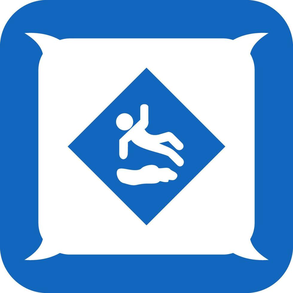 Danger of Slipping Vector Icon