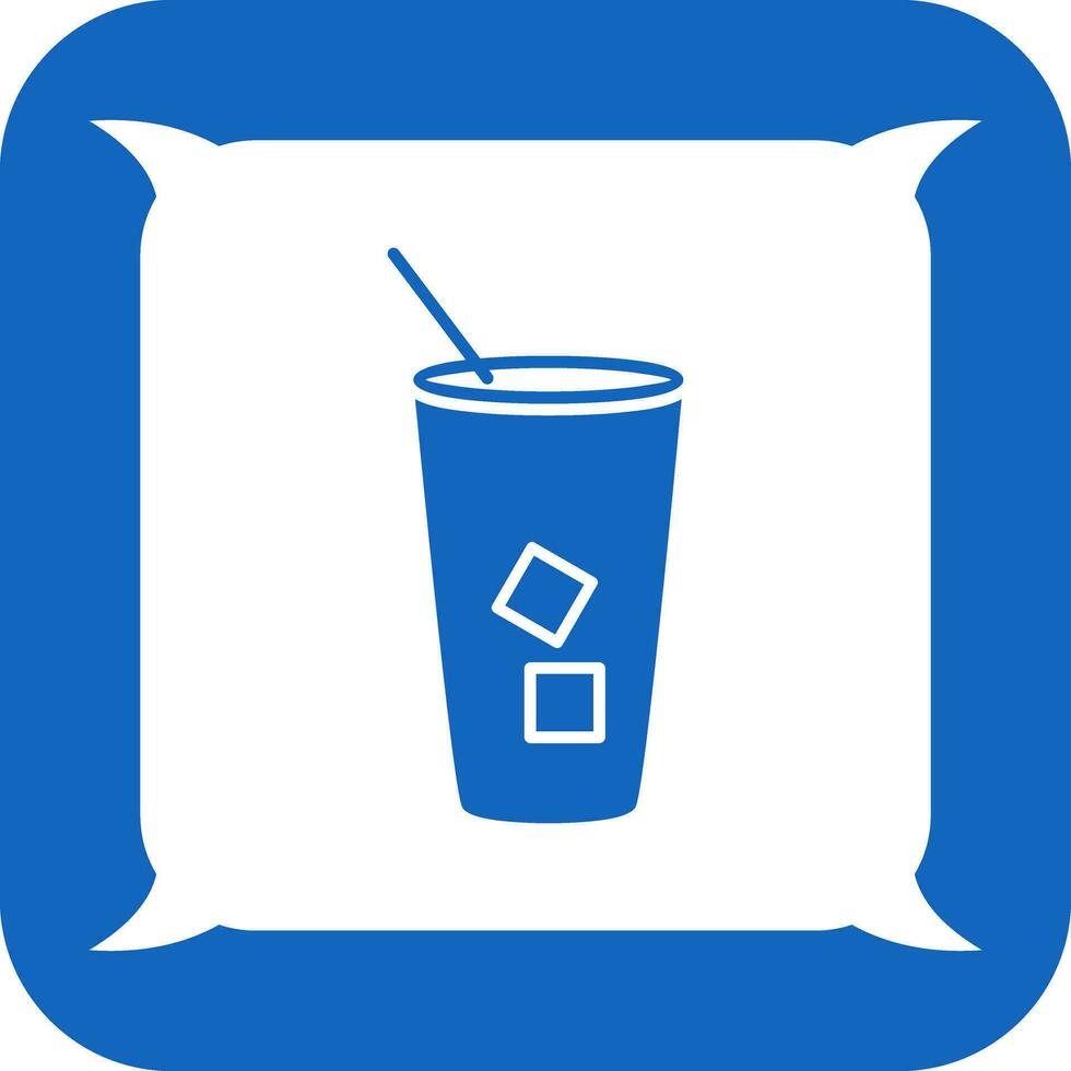 Iced Coffee Vector Icon