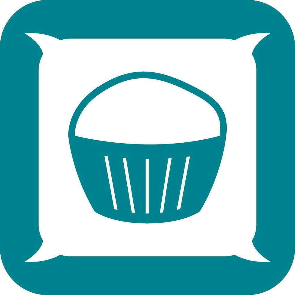 icono de vector de muffin de chocolate