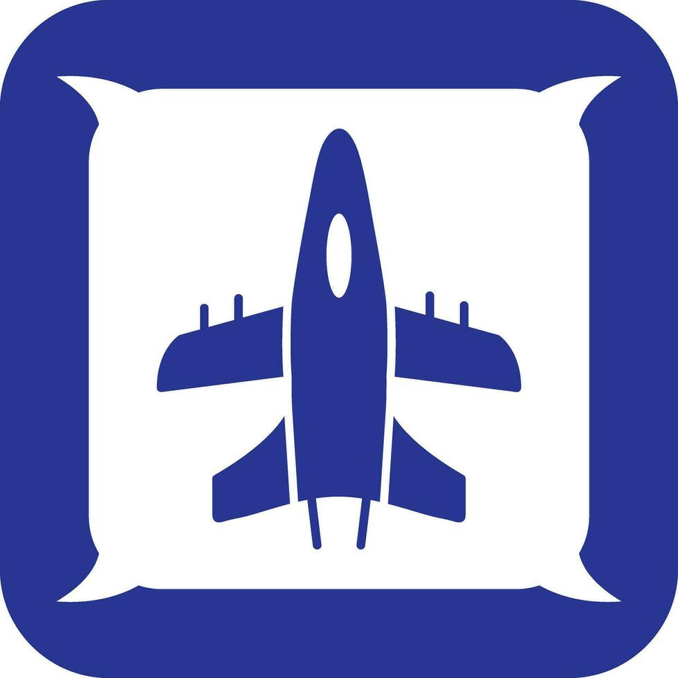 icono de vector de avión militar