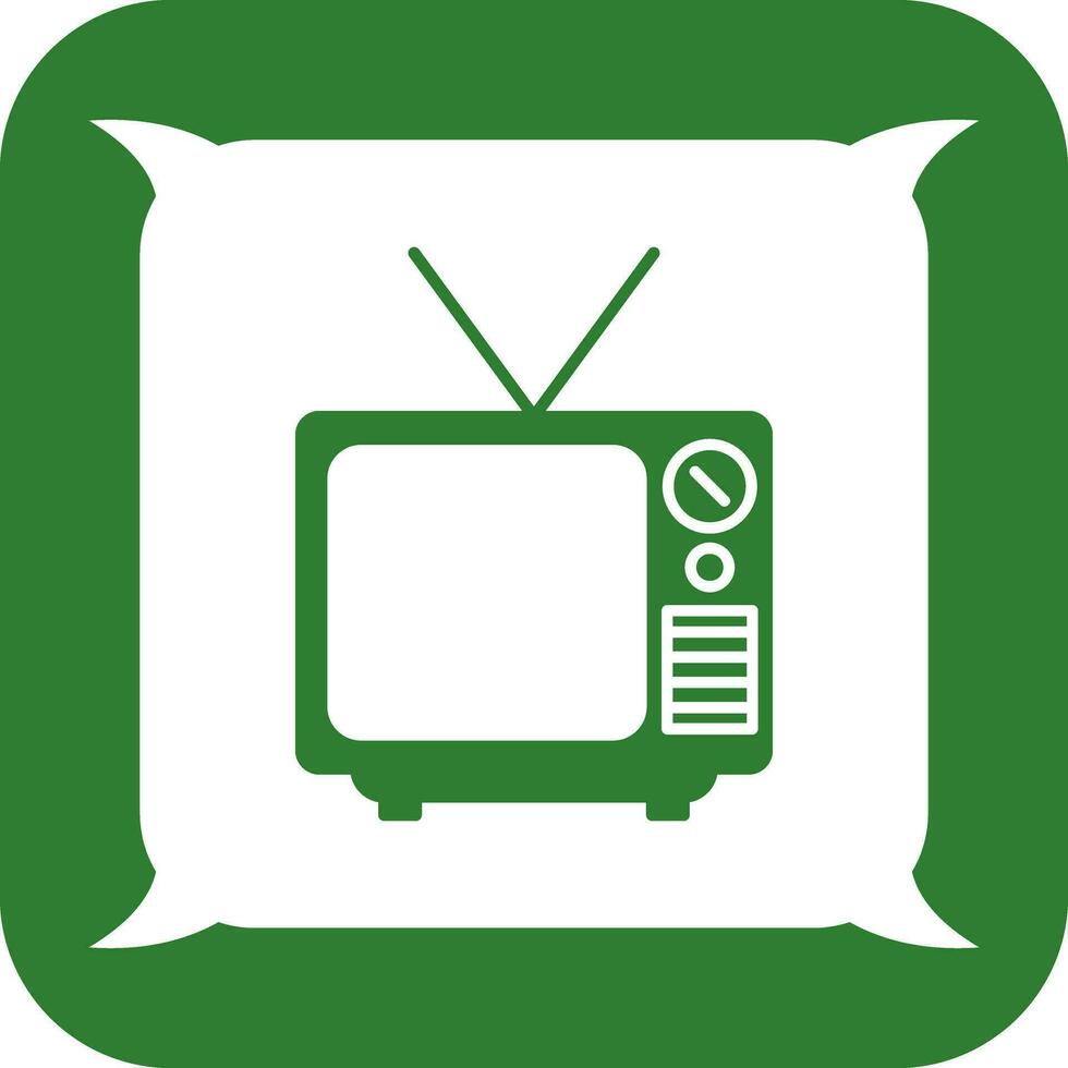 icono de vector de transmisión de televisión